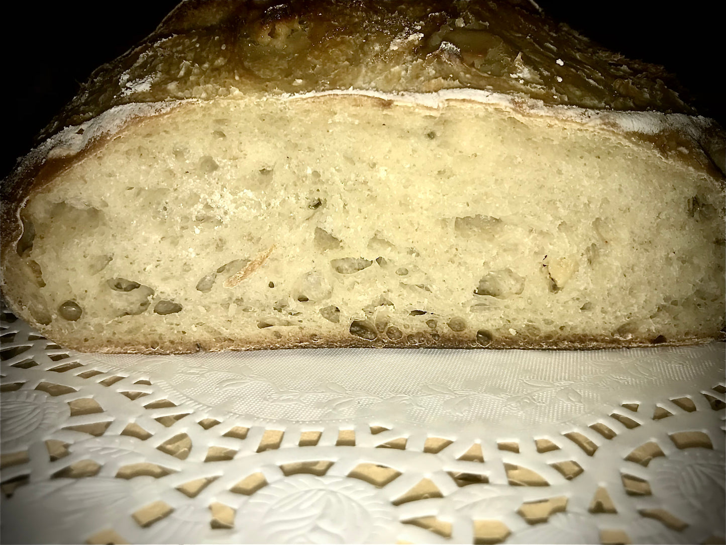 Sourdough Garlic Rosemary boule