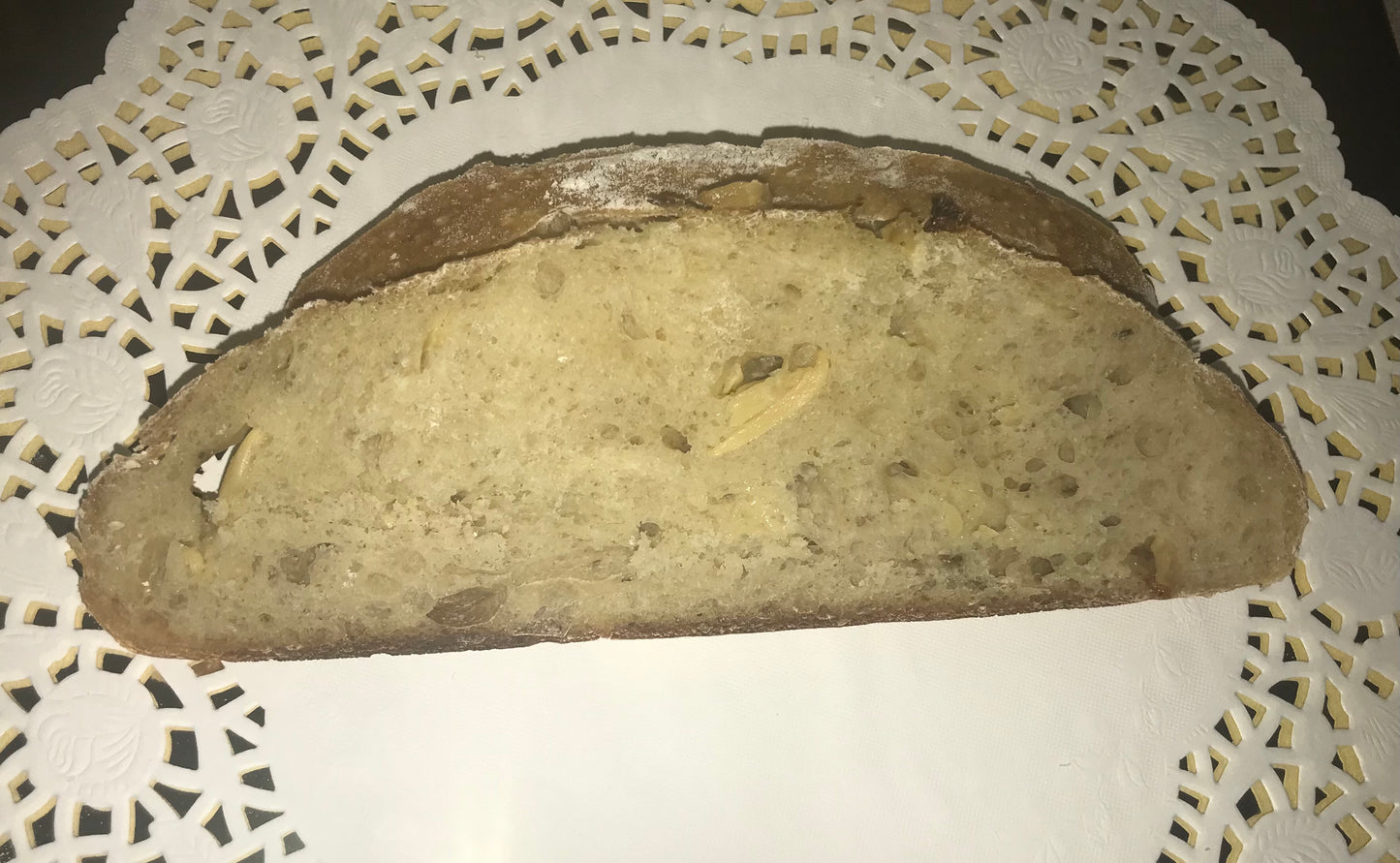 Sourdough Garlic Rosemary boule